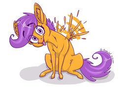 Size: 1400x1000 | Tagged: safe, artist:mylittlerainbowtail, scootaloo, pegasus, pony, g4, cute, cutealoo, female, fluttering, solo, tongue out