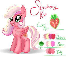 Size: 1376x1200 | Tagged: safe, artist:prismnight, oc, oc only, oc:strawberry kiss, solo