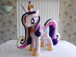 Size: 2000x1500 | Tagged: safe, artist:equestriaplush, princess cadance, g4, crown, hoof shoes, irl, jewelry, photo, plushie, regalia, solo, tiara