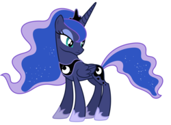 Size: 6000x4400 | Tagged: safe, artist:90sigma, princess luna, alicorn, pony, g4, absurd resolution, crown, female, hoof shoes, jewelry, looking back, mare, regalia, simple background, solo, svg, transparent background, vector