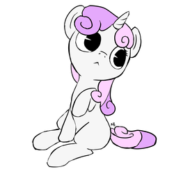 Size: 3000x3000 | Tagged: source needed, safe, artist:ab, sweetie belle, pony, g4, cute, female, high res, solo