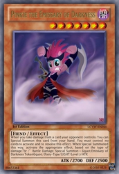 Size: 419x610 | Tagged: safe, artist:noonebahtim, pinkie pie, g4, card, female, solo, yu-gi-oh!