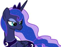 Size: 5000x3864 | Tagged: safe, artist:ex-machinart, princess luna, alicorn, pony, g4, crown, female, jewelry, looking back, mare, regalia, simple background, solo, transparent background