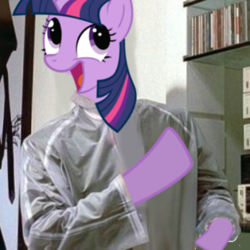 Size: 314x314 | Tagged: safe, edit, twilight sparkle, g4, american psycho, awesome face, check em, dubs, faic, get, index get, pointing, vector