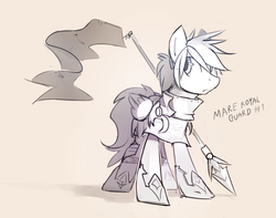 Size: 800x630 | Tagged: safe, artist:glacierponi, armor, guard, male, royal guard, solo