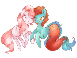 Size: 900x675 | Tagged: safe, artist:grandifloru, oc, oc only, oc:cuddle bug, pegasus, pony, duo