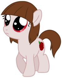 Size: 459x572 | Tagged: safe, artist:askibpony, pony, female, filly, horror game, ib, ib (character), ponified, solo