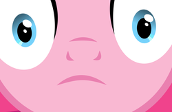 Size: 6000x3900 | Tagged: safe, artist:magister39, pinkie pie, g4, absurd resolution, female, looking at you, solo, stare, thousand yard stare, vector