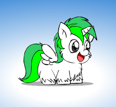 Size: 239x220 | Tagged: safe, artist:marcusmaximus, fluffy pony, solo