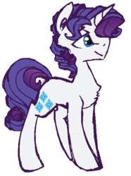 Size: 439x589 | Tagged: safe, artist:artflicker, rarity, g4, elusive, rule 63, solo