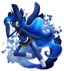 Size: 800x850 | Tagged: safe, artist:pegasisters82, princess luna, anthro, g4, female, moon, solo