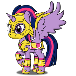 Size: 1024x1024 | Tagged: safe, artist:christiancerda, twilight sparkle, alicorn, pony, g4, armor, battle armor, female, mare, simple background, solo, transparent background, twilight sparkle (alicorn)