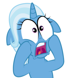 Size: 2757x3154 | Tagged: safe, artist:bigccv, trixie, pony, unicorn, g4, big eyes, female, gasp, high res, mare, open mouth, reaction image, shock, simple background, solo, transparent background, wide eyes