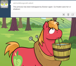 Size: 623x543 | Tagged: safe, artist:redhotkick, big macintosh, earth pony, pony, g4, bucket, male, solo, stallion, tumblr