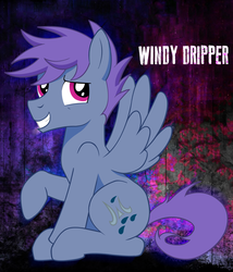 Size: 2141x2500 | Tagged: safe, artist:dripponi, oc, oc only, oc:windy dripper, pegasus, pony, cute, high res, male, solo, stallion