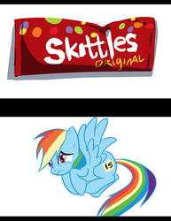 Size: 900x1165 | Tagged: safe, artist:deerhooves, rainbow dash, g4, implied grimdark, skittles, taste the rainbow