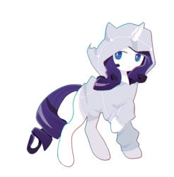 Size: 788x800 | Tagged: safe, artist:cosmichat, rarity, g4, clothes, female, hoodie, simple background, solo, transparent background