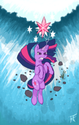Size: 4640x7296 | Tagged: safe, artist:kattenfluga, twilight sparkle, g4, absurd resolution, element of magic, female, solo