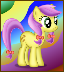 Size: 6264x7101 | Tagged: safe, artist:stillfire, lavender fritter, earth pony, pony, g4, abstract background, absurd resolution, apple family member, female, mare, solo