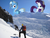 Size: 2560x1920 | Tagged: safe, artist:jeatz-axl, artist:somerandomminion, artist:xpesifeindx, rarity, trixie, pony, g4, giant ponies in real life, giant pony, giant unicorn, giantess, irl, macro, mega trixie, mild plot, mountain, photo, photomanipulation, photoshop, ponies in real life, vector