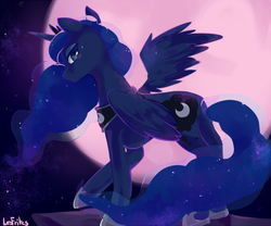 Size: 650x541 | Tagged: dead source, safe, artist:lesfrites, princess luna, g4, female, solo