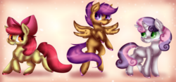 Size: 8389x3912 | Tagged: safe, artist:plaguedogs123, apple bloom, scootaloo, sweetie belle, earth pony, pegasus, pony, unicorn, g4, cutie mark crusaders