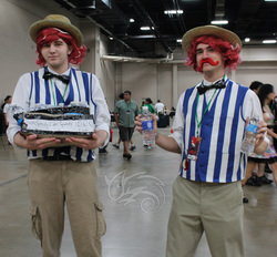 Size: 2886x2681 | Tagged: safe, flam, flim, human, g4, cosplay, flim flam brothers, high res, irl, irl human, photo