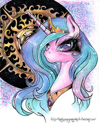 Size: 800x993 | Tagged: safe, artist:karlosbaygorriakb, princess celestia, g4, female, solo