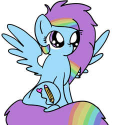 Size: 900x900 | Tagged: safe, artist:cheshires-palace, oc, oc only, oc:rainbow breeze, pegasus, pony, solo