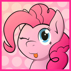 Size: 4200x4200 | Tagged: safe, artist:replaymasteroftime, pinkie pie, g4, absurd resolution, female, profile, solo, tongue out