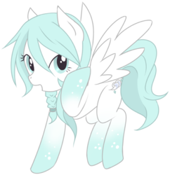 Size: 435x450 | Tagged: safe, artist:snowshine-pony, oc, oc only, oc:snow shine, pegasus, pony, solo