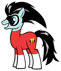 Size: 1600x1867 | Tagged: safe, artist:mrdaviez, pony, freakazoid, ponified, solo