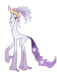 Size: 1200x1600 | Tagged: safe, artist:the-e-guess-corner, tree of harmony, oc, oc only, oc:harmony (heilos), pony, g4, big crown thingy, ponified, simple background, solo, transparent background, unshorn fetlocks