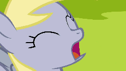 Size: 1280x720 | Tagged: safe, artist:mixermike622, derpy hooves, pegasus, pony, g4, animated, female, mare, screaming, solo, vibrating