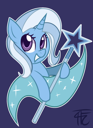 Size: 707x967 | Tagged: dead source, safe, artist:php92, trixie, pony, unicorn, g4, cute, cutie mark, diatrixes, female, grin, looking at you, mare, smiling, solo