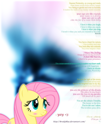 Size: 1600x1920 | Tagged: safe, artist:brodyblue, fluttershy, g4, feelings, heart, love, love poem, poem, this could get mixed reactions, yay