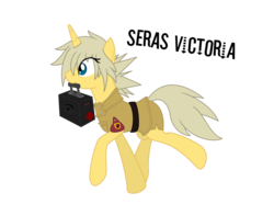 Size: 1637x1221 | Tagged: safe, artist:ardonsword, pony, hellsing, police girl, ponified, seras victoria, solo