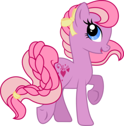 Size: 525x534 | Tagged: safe, artist:brandykiss, sweet berry, pony, g2, g4, female, g2 to g4, generation leap, solo, underhoof