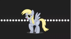 Size: 640x349 | Tagged: safe, derpy hooves, pegasus, pony, g4, bedroom eyes, female, mare, solo