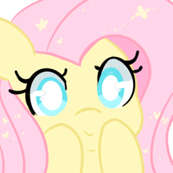 Size: 1000x1000 | Tagged: safe, artist:pegacornss, fluttershy, g4, cataracts, close-up, female, solo