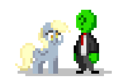 Size: 384x256 | Tagged: safe, artist:mrponiator, derpy hooves, oc, oc:anon, human, pegasus, pony, g4, animated, clothes, cute, derpabetes, eyes closed, female, mare, pat, pixel art, simple background, transparent background