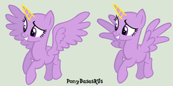 Size: 400x200 | Tagged: dead source, safe, artist:ponybasesrus, twilight sparkle, alicorn, pegasus, pony, unicorn, g4, base, solo, twilight sparkle (alicorn)