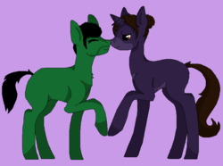 Size: 792x588 | Tagged: safe, artist:that-one-outcast, blank flank, christa, cute, nuzzling, omid, ponified, the walking dead, the walking dead game, this will end in tears and/or death