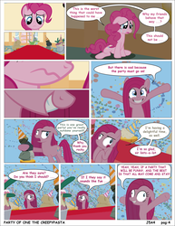 Size: 2550x3300 | Tagged: safe, artist:j5a4, gummy, madame leflour, pinkie pie, rocky, sir lintsalot, comic:party of one, g4, comic, creepypasta, crying, engrish, high res, pinkamena diane pie