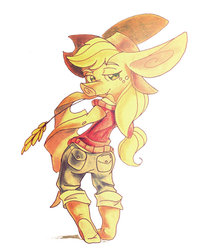 Size: 820x975 | Tagged: safe, artist:matugi, applejack, g4, applebat, female, solo