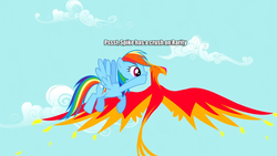 Size: 960x540 | Tagged: safe, edit, edited screencap, screencap, philomena, rainbow dash, rarity, spike, pegasus, phoenix, pony, a bird in the hoof, g4, captain obvious, caption, crush, female, image macro, implied shipping, male, mare, meme, rainbow's whispers, secret, ship:sparity, shipping, straight, text, whispering