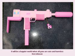 Size: 960x720 | Tagged: safe, artist:fixinman, pinkie pie, g4, customized toy, cutie mark, gun