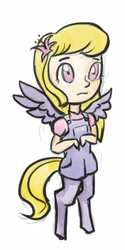 Size: 288x574 | Tagged: safe, artist:daily, satyr, offspring, parent:lily blossom, solo