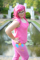 Size: 2848x4288 | Tagged: safe, artist:piprika, pinkie pie, human, g4, cosplay, irl, irl human, photo, solo