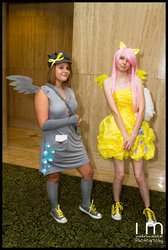 Size: 646x960 | Tagged: safe, derpy hooves, fluttershy, human, g4, cosplay, irl, irl human, photo